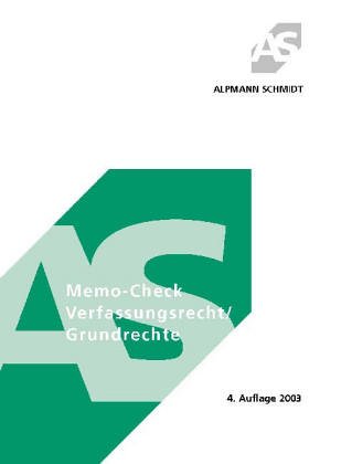 Product Image: Memo-Check, Verfassungsrecht, Grundrechte