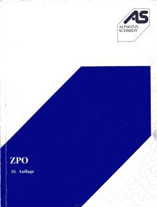 ZPO ( Zivilprozeßordnung) Law Books