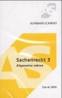 BGB Sachenrecht, Cassetten, Tl.3, Allgemeine Lehren, 1 Cassette Law