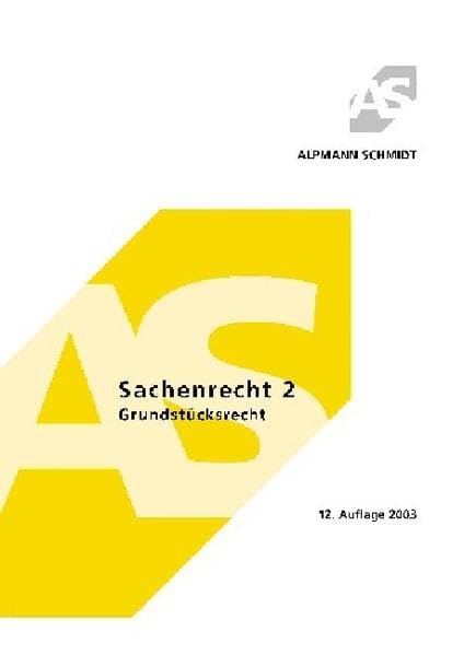 Sachenrecht 2: Grundstücksrecht Law