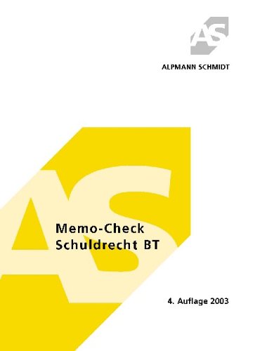 Memo-Check Schuldrecht BT. 333 Fragen und Antworten Professional & Reference Books