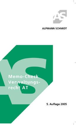 Verwaltungsrecht AT. MemoCheck Law Books