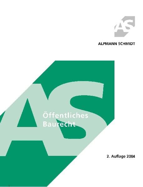Product Image: Öffentliches Baurecht (Alpmann und Schmidt - Skripte)