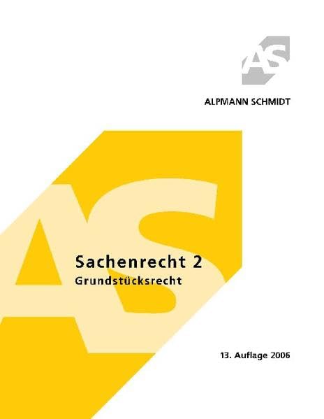 Sachenrecht 2: Grundstücksrecht Law