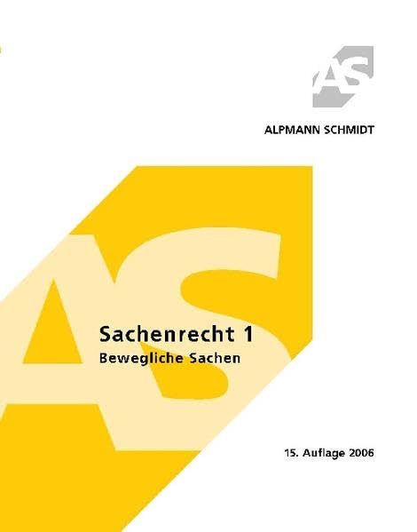 Sachenrecht 1: Bewegliche Sachen Law