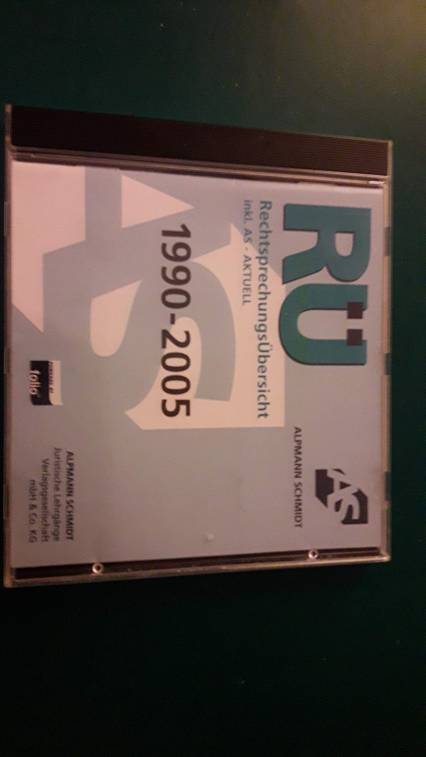 RÜ Rechtsprechungsübersicht inkl. AS Aktuell. 1990-2005 Other software
