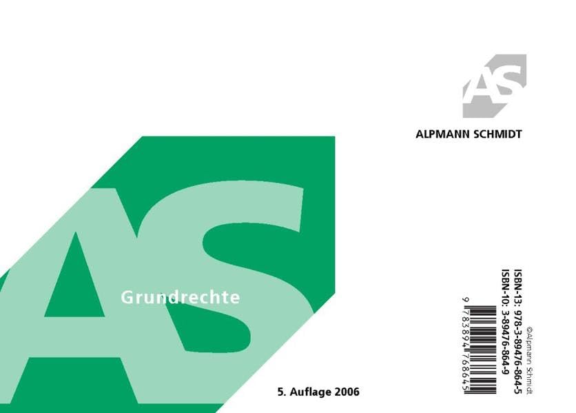 Grundrechte (Alpmann-Cards / Karteikarten) Law
