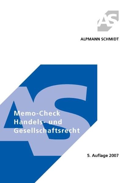 Memo-Ceck Handels- und Gesellschaftsrecht (Memo-Check) Law