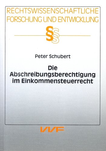 Die Abschreibungsberechtigung im Einkommensteuerrecht Books