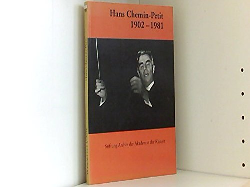 Product Image: Hans Chemin-Petit. 1902-1981
