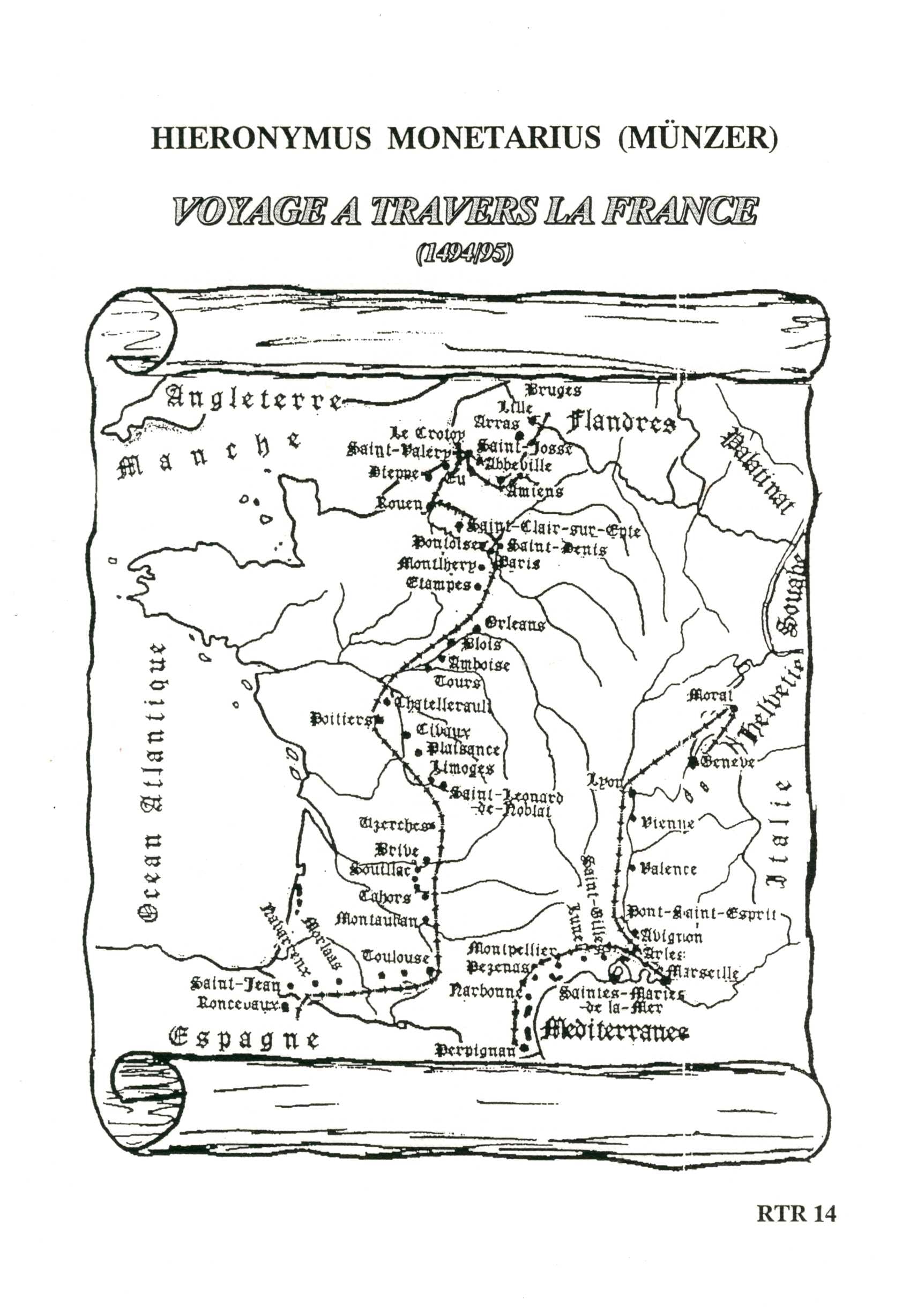 Voyage à travers la France (1494/95). Neufranz. book