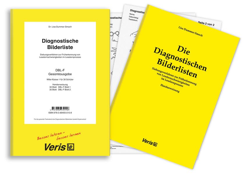 Diagnostische Bilderliste F: Gesamtausgabe mit Handanweisung und 30-er Satz Testmaterial Blatt 1 (30 Blatt) und Blatt 2 (30 Blatt) Learning & Reference