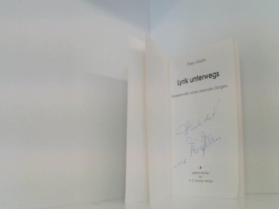 Lyrik unterwegs: Musestunden eines reisenden Sängers Poetry