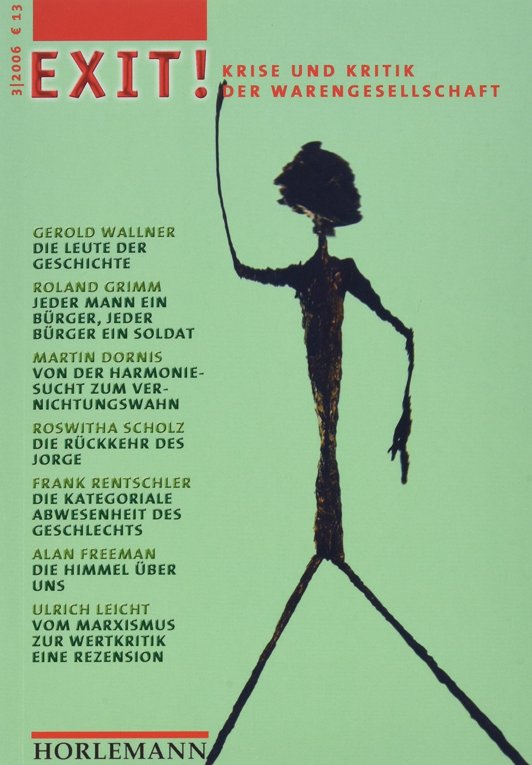 EXIT! 3: Krise und Kritik der Warengesellschaft (EXIT!. Krise und Kritik der Warengesellschaft) Social Sciences