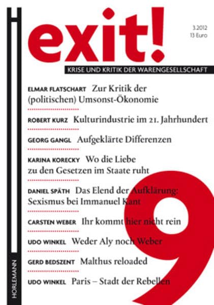 Product Image: EXIT! 9: Krise und Kritik der Warengesellschaft