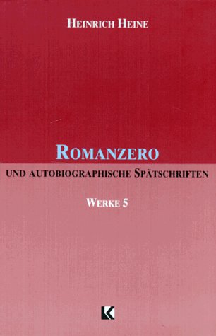 Heine: Romanzero Contemporary literature Books