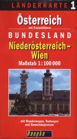 Länderkarte Österreich. Blatt 1. Niederösterreich, Wien. Maps & Plans