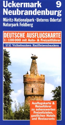 Uckermark, Neubrandenburg 1 : 100 000. Deutsche Ausflugskarte. Blatt 9. Maps & Plans