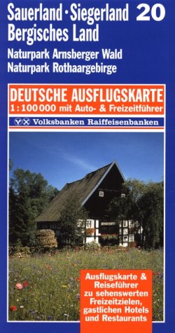 Sauerland, Siegerland, Bergisches Land 1 : 100 000. Deutsche Ausflugskarte. Blatt 20. Maps & Plans