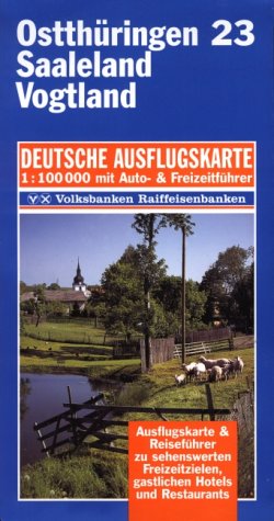 Ostthüringen, Saaleland, Vogtland 1 : 100 000. Deutsche Ausflugskarte. Blatt 23. Maps & Plans