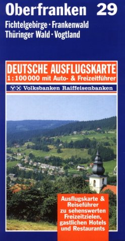 Oberfranken, Fichtelgebirge, Frankenwald, Thüringer Wald, Vogtland 1: 100 000. Deutsche Ausflugskarte. Blatt 29. Maps & Plans