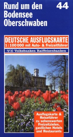 Rund um den Bodensee, Oberschwaben 1 : 100 000. Deutsche Ausflugskarte. Blatt 44. Maps & Plans