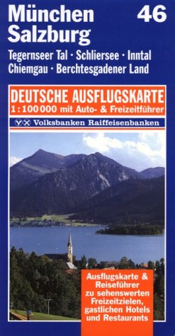 München, Salzburg 1 : 100 000. Deutsche Ausflugskarte. Blatt 46. Maps & Plans