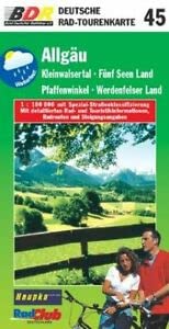 Deutsche Radtourenkarte, Bl.45, Allgäu (Deutsche Radtourenkarten / 1:100000) Maps & Plans
