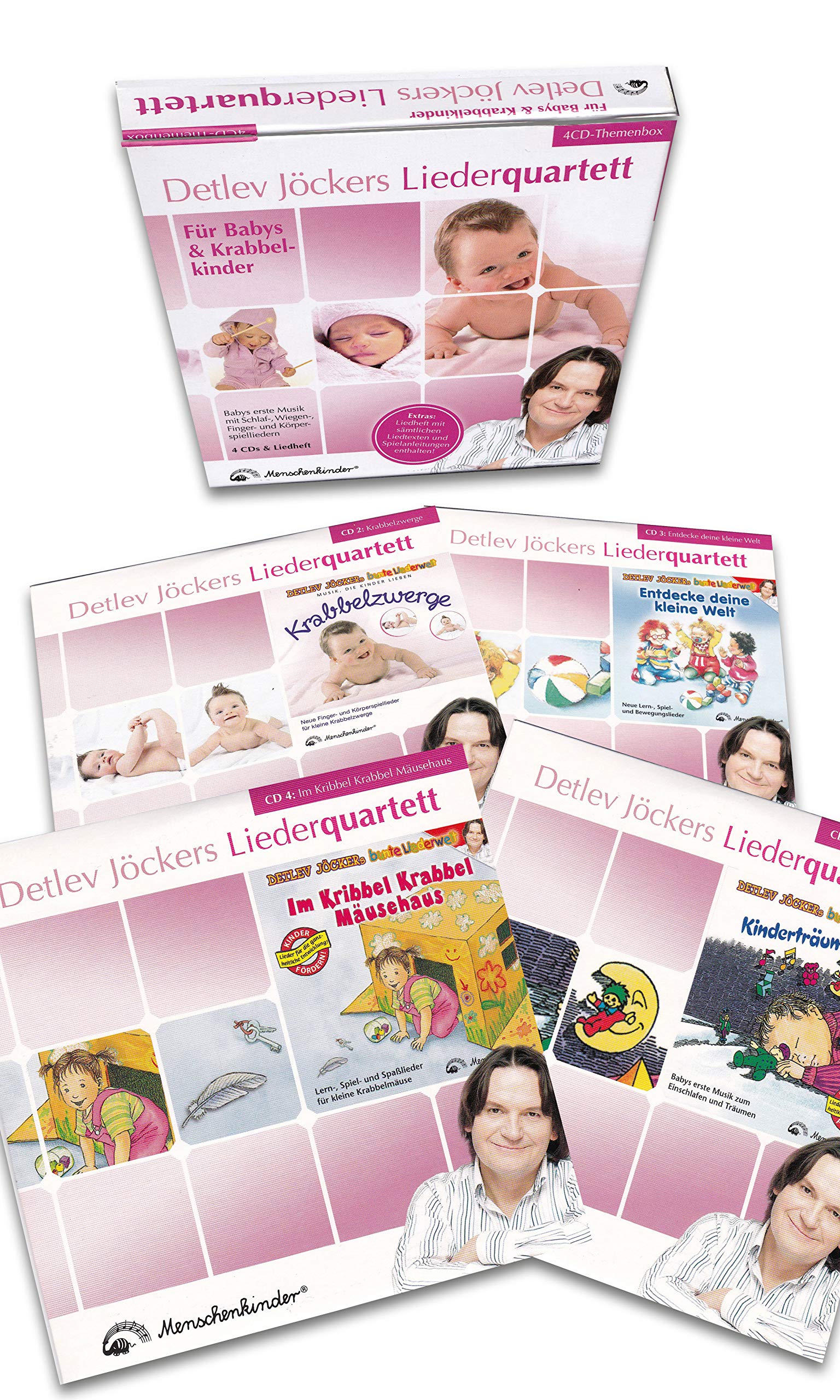 Detlev Jöckers Liederquartett: Für Babys und Krabbelkinder: Themenbox: Babys erste Musik mit Schlaf-, Wiegen-, Finger- und Körperspieliedern Non-fiction