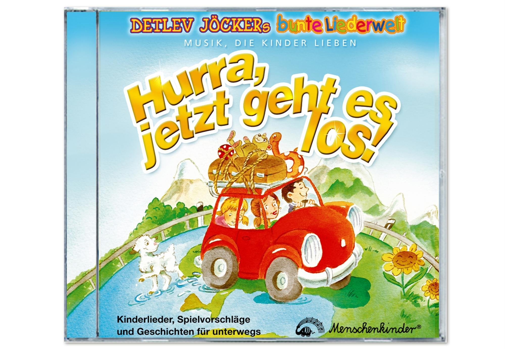 Hurra, jetzt geht es los: Kinderlieder, Spielvorschläge und Geschichten für unterwegs Non-fiction