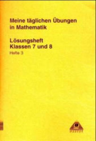 Meine täglichen Übungen in Mathematik, Klasse 7 und 8, EURO (Meine täglichen Übungen Mathematik) Study Guides
