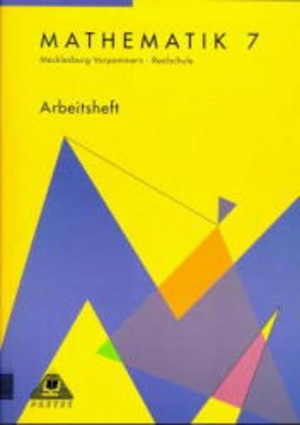 Mathematik, Ausgabe Mecklenburg-Vorpommern, EURO, Klasse 7, Realschule Study Guides