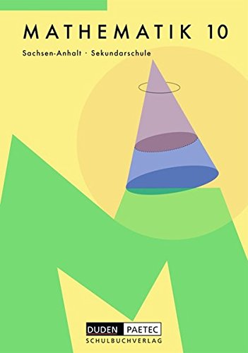 Mathematik Klasse 10. Sekundarschule. Sachsen-Anhalt Study Guides