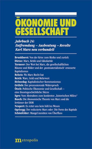 Ökonomie und Gesellschaft / Entfremdung - Ausbeutung - Revolte Law