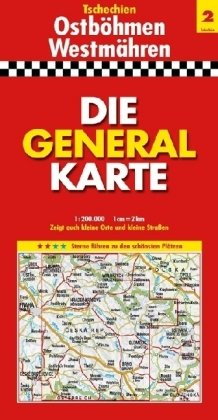 Die Generalkarte Tschechien 2, Ostböhmen, Westmähren 1:200 000 Leisure, Home & Garden