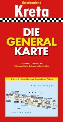 Die Generalkarte Kreta 1:150 000 Leisure, Home & Garden