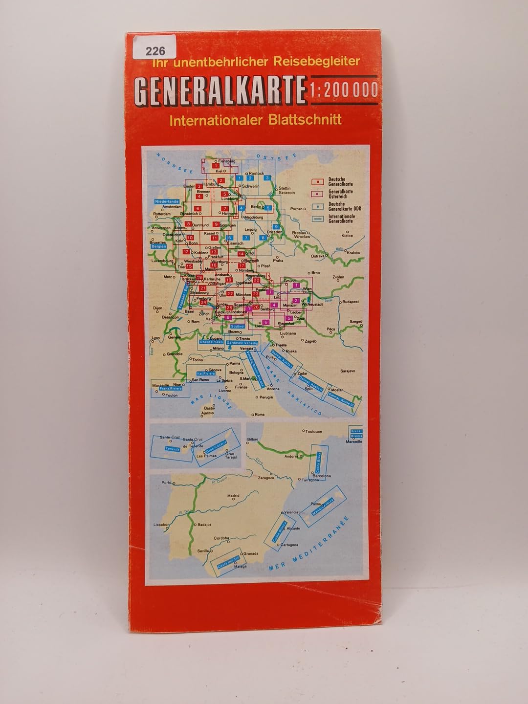 Die Generalkarte Schweiz Westlicher Teil 1:200 000 Leisure, Home & Garden