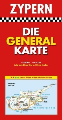 Die Generalkarte Zypern 1:200 000 Leisure, Home & Garden
