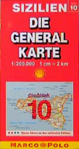 Die Generalkarten Italien, Bl.10, Sizilien (Die Generalkarte / Grossblatt 1:200000) Leisure, Home & Garden