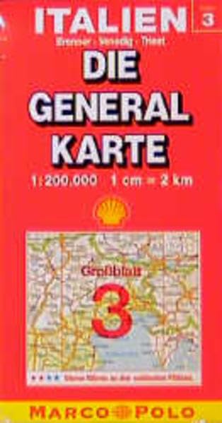 Die Generalkarten Italien, Bl.3, Brenner, Venedig, Triest (Die Generalkarte / Grossblatt 1:200000) Geology & Geography