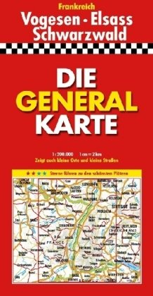 Die Generalkarte Vogesen, Elsass, Schwarzwald 1 :200 000 Leisure, Home & Garden