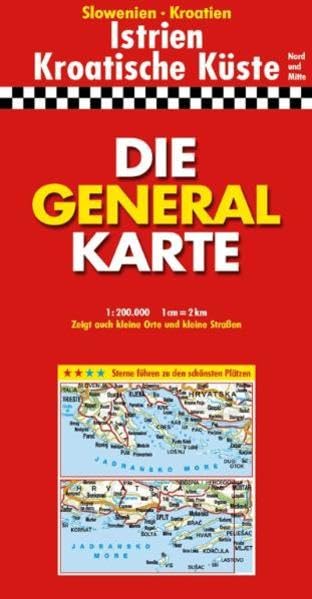 Die Generalkarte Istrien/Kroatische Küste Nord und Mitte 1:200 000 Leisure, Home & Garden