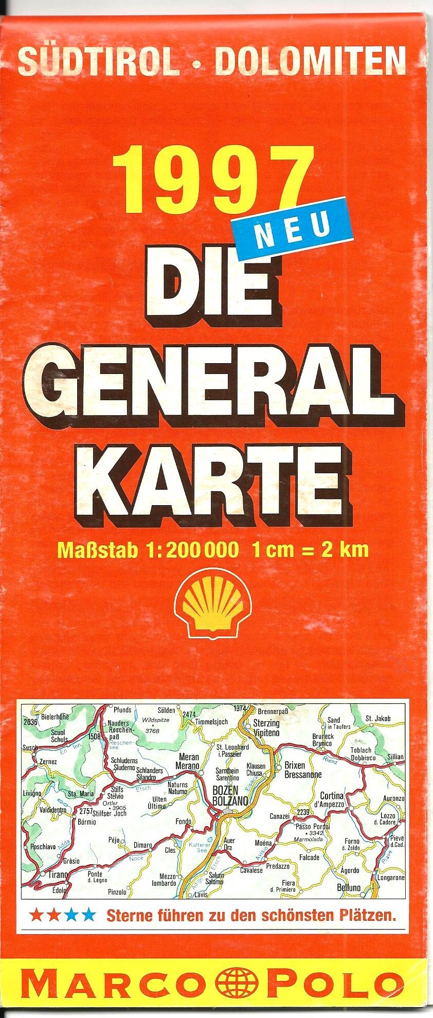 Generalkarte Südtirol / Dolomiten 1 : 200 000. Mit Stadtplänen, Bildern und Reiseführer book