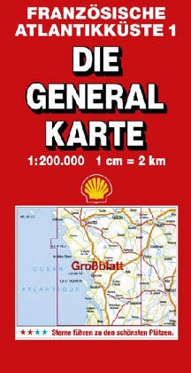 Die Generalkarte Französische Atlantikküste 1, 1:200 000 Leisure, Home & Garden