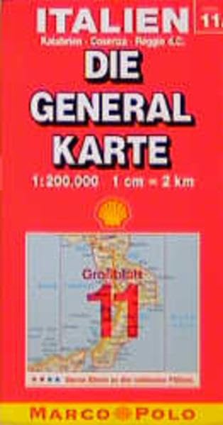 Die Generalkarten Italien, Bl.11, Kalabrien, Cosenza, Reggio di Calabria (Die Generalkarte / Grossblatt 1:200000) Leisure, Home & Garden
