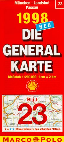 Generalkarte Deutschland 23. München, Landshut, Passau. Mit Stadtplänen, Farbphotos und Reiseführer Travel