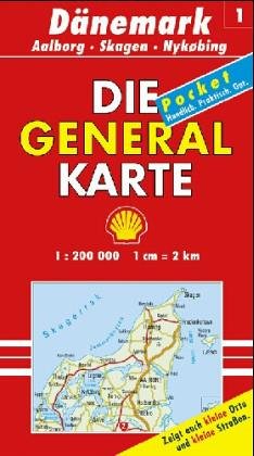 Die Generalkarten Dänemark, Bl.1, Skagen, Alborg (Maßstab 1:200.000) Maps & Plans