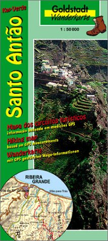 Goldstadt Wanderkarten Kap Verde: Santo Antao: Kap Verde. Wanderkte. m. GPS gestützten Wege-Informationen. Portugies.-Engl.-Dtsch. Maps & Plans