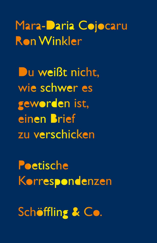 Du weißt nicht, wie schwer es geworden ist, einen Brief zu verschicken Poetry