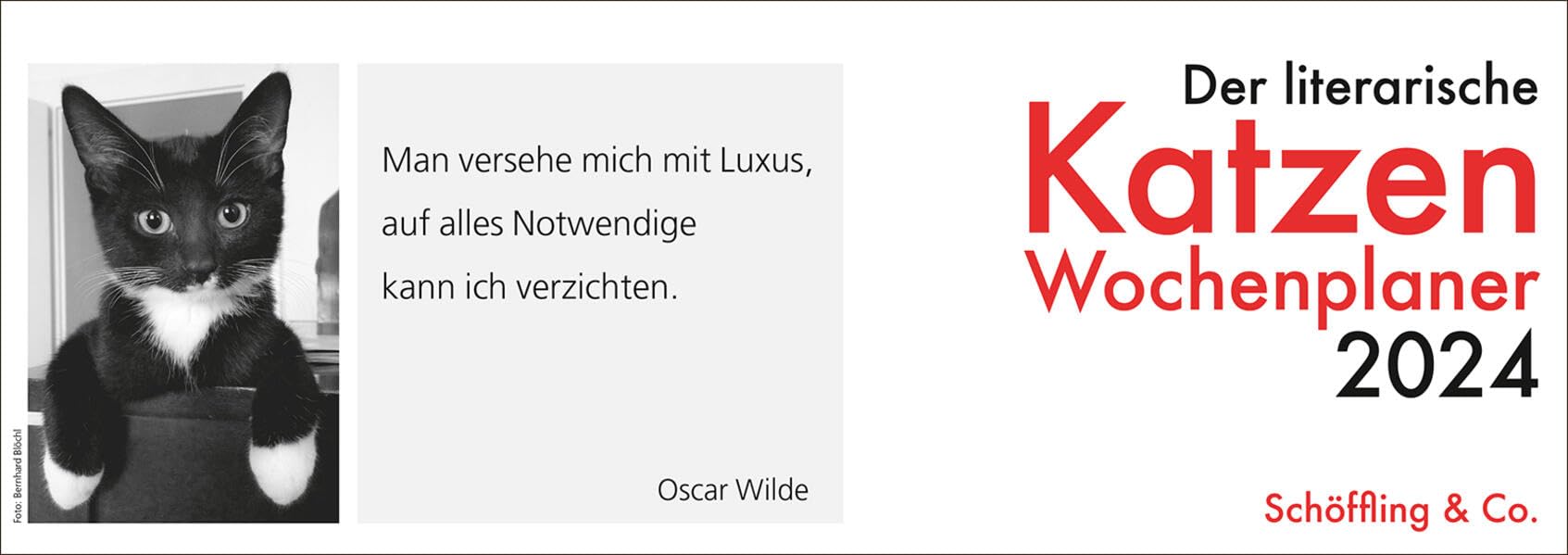 Der literarische Katzen Wochenplaner 2024 Pets